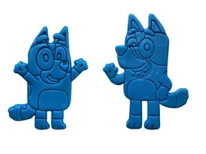 Bingo and Bluey family - 4 cookie cutters + stamps