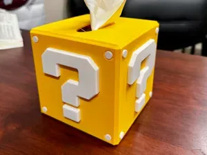 Multipart Super Mario ? Mark tissue box cover