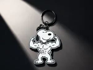 Snoopy gym keychain
