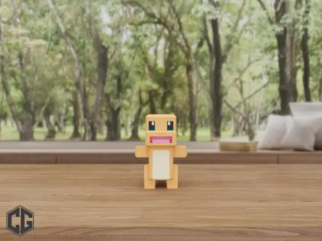 Charmander Pokemon Voxel Multipart — Фото 5 из 7