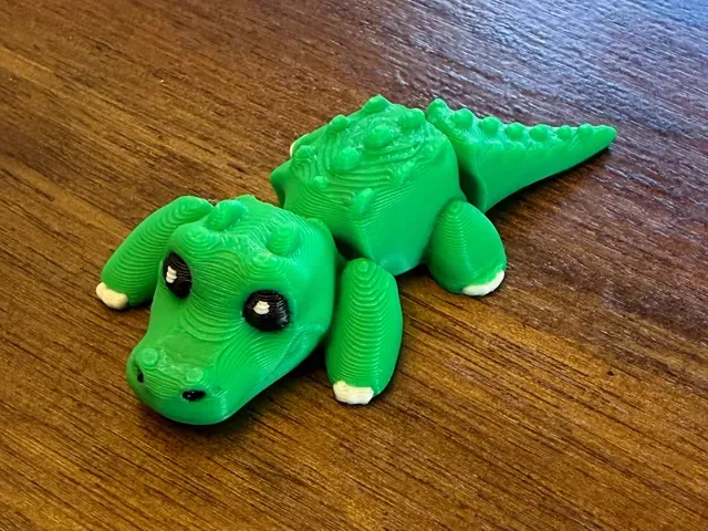 Mini Flexi Alligator - Print in Place Gator