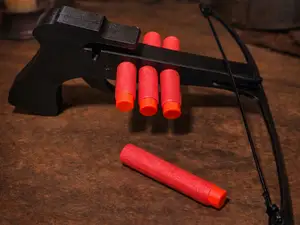 Fully Working SUPER SHOT Crossbow Uses NERF Darts