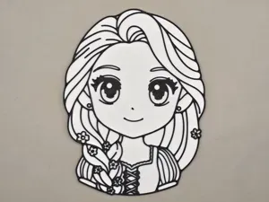 Rapunzel Coloring Panel