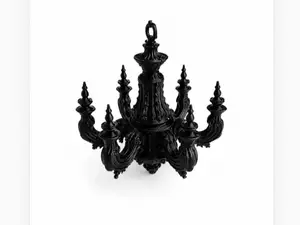 Dark Victorian Chandelier | Mini Dollhouse Lamp