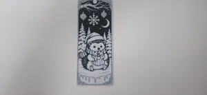 Cute Hedgehog Christmas Gift Winter Bookmark