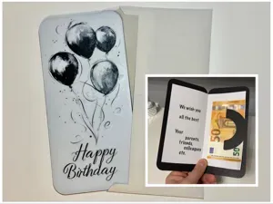 Greetings card Happy Birthday baloon