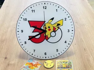 Pokemon 30th Anniversary Wall Clock