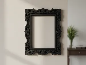 Cadre mural baroque rectangulaire