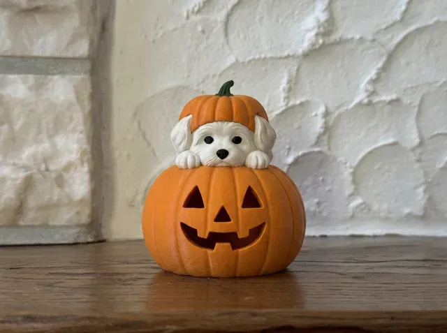 Maltese GlowPaws Tealight Holder Pumpkin — Фото 2 из 4