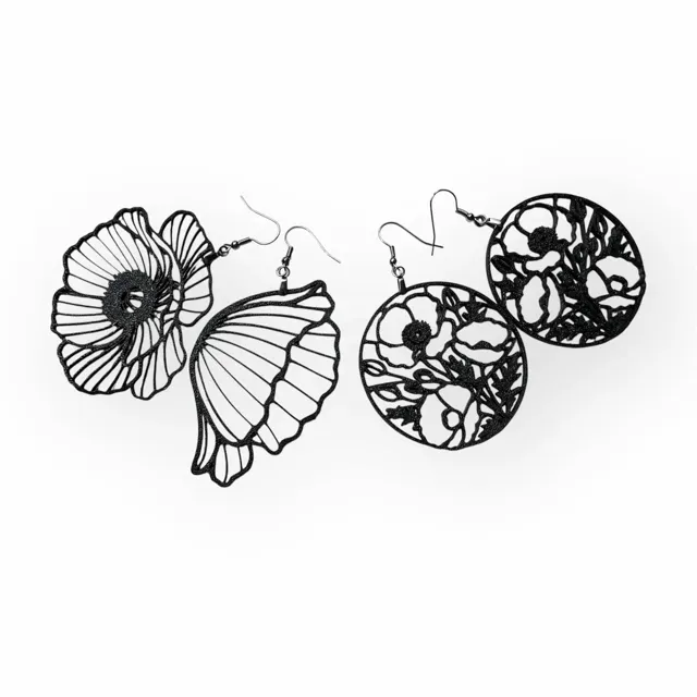 Poppy Filagree Earrings — Image 3 of 5