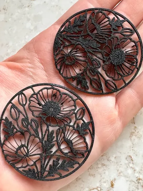 Poppy Filagree Earrings — Image 5 of 5