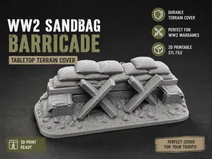 WW2 Sandsack-Barrikade – Deckungsterrain