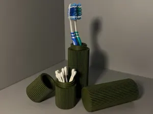 Travel Containers for Toothbrushes & Cotton Swabs