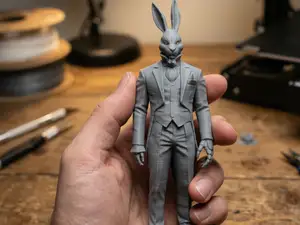 The White Rabbit From Devil May Cry 3D Art