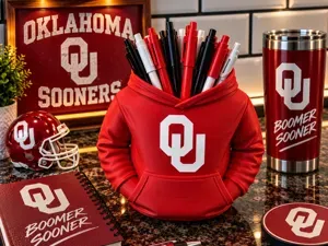 OU Sooners Hoodie Pen Holder