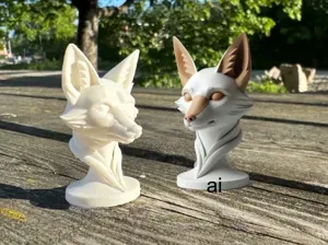 Fox Guardian – Minimalist Animal Statue