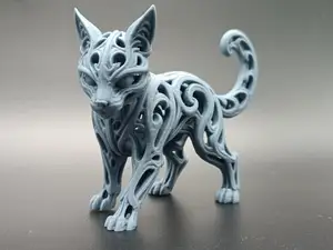 Abstract Hollow Cat Art