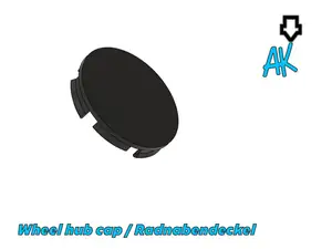 Wheel hub cap 55mm