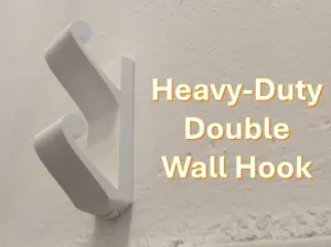 Heavy-Duty Double Wall Hook | Coat - Towel Holder