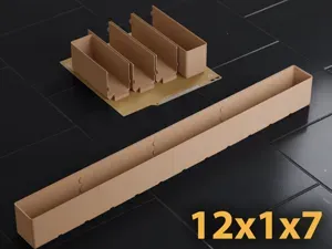 Gridfinity 12x1 Bin 7U A1 Mini Dovetail Split Fit