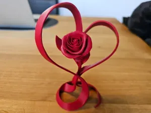 Flowing Heart Rose – Elegante Kurven & Ewige Blüte