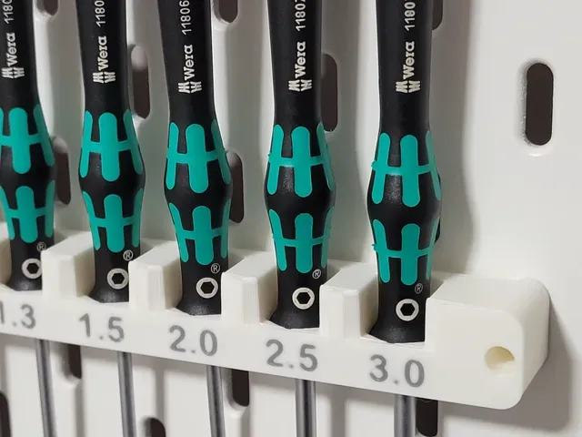 IKEA SKADIS Tool Holder, WERA - 7Pc Hex Metric Micro Screwdriver Set — Image 4 of 6