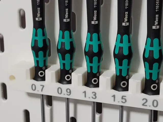 IKEA SKADIS Tool Holder, WERA - 7Pc Hex Metric Micro Screwdriver Set — Image 3 of 6