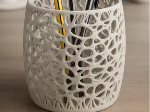 Organic Pen Holder Modern Minimal Desk Organizer