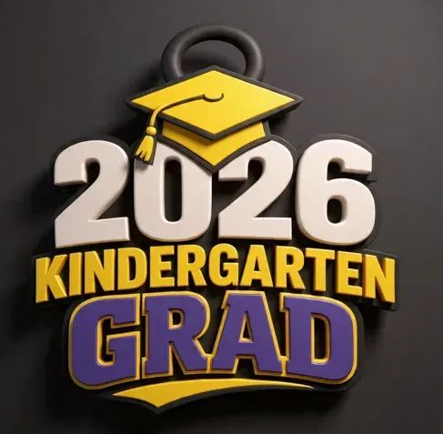 2026 Kindergarten Grad Hype Chain Pendant — Image 2 of 3