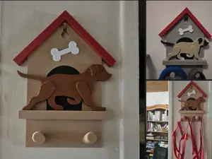 Dog or cat or ferret lead leash holder