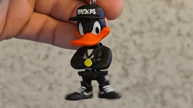 Urban Daffy Duck flexi keychain — Image 2 of 2