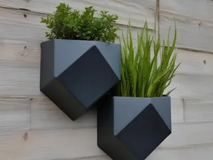 Modern Wall Hanging Low Poly Planter