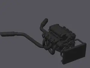 L's V8 engine 1/18