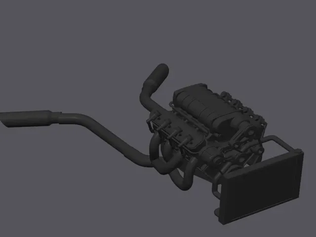 L's  V8 engine  1/18 