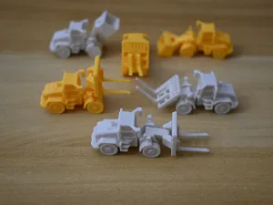 Forklifts – more detailed versions（叉车—更多细节版）1:160