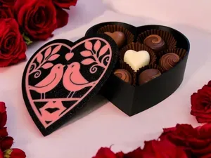 Heart Gift Box for Chocolate, Jewellery & Keepsake