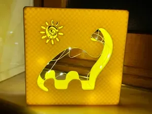 Lampada dinosauro