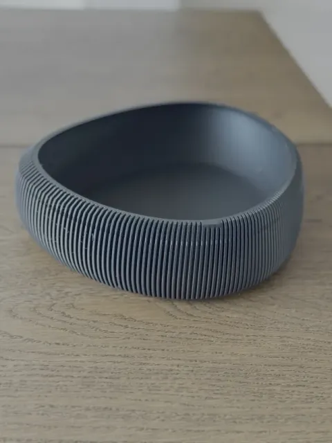 Pleated Sculptural Bowl Centerpiece — Image 6 of 7