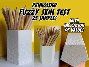 Portapenne con campioni di FuzzySkin