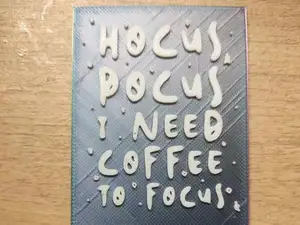 Hocus Pocus, I need coffee to focus! 2d fast art