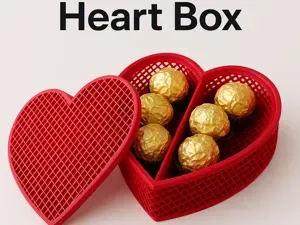 Heart Gift Box – Elegant 3D Printed Candy Box