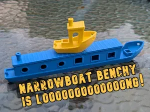 Narrowboat Benchy (Long edition)