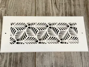 Leaf Pattern Decorative HVAC Vent Cover 4x10