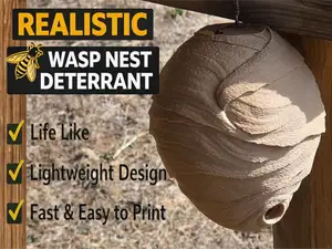 Realistic Textured Wasp Nest, Deterrent, Anti Wasp