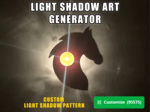 Light Shadow Art Generator-Happy Year of the Horse