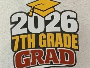 2026 7th Grade Grad Hype Chain Pendant