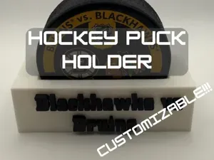 Customizable Hockey Puck Holder