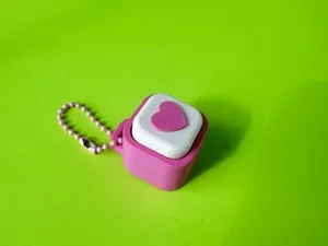 Heart Bubble Clicker Keychain – Keyboard Fidget