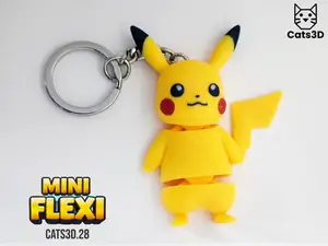 Pikachu Mini Flexi – Articulated Keychain Figure