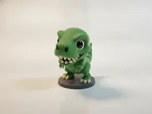 Cute Dinosaur Skeleton Figurine Chibi 3D Printable